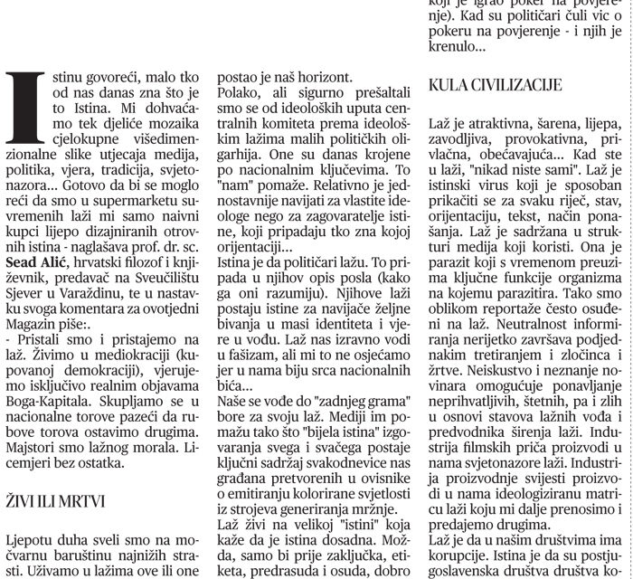 Sead Alić: IGRA POKERA “NA POVJERENJE”